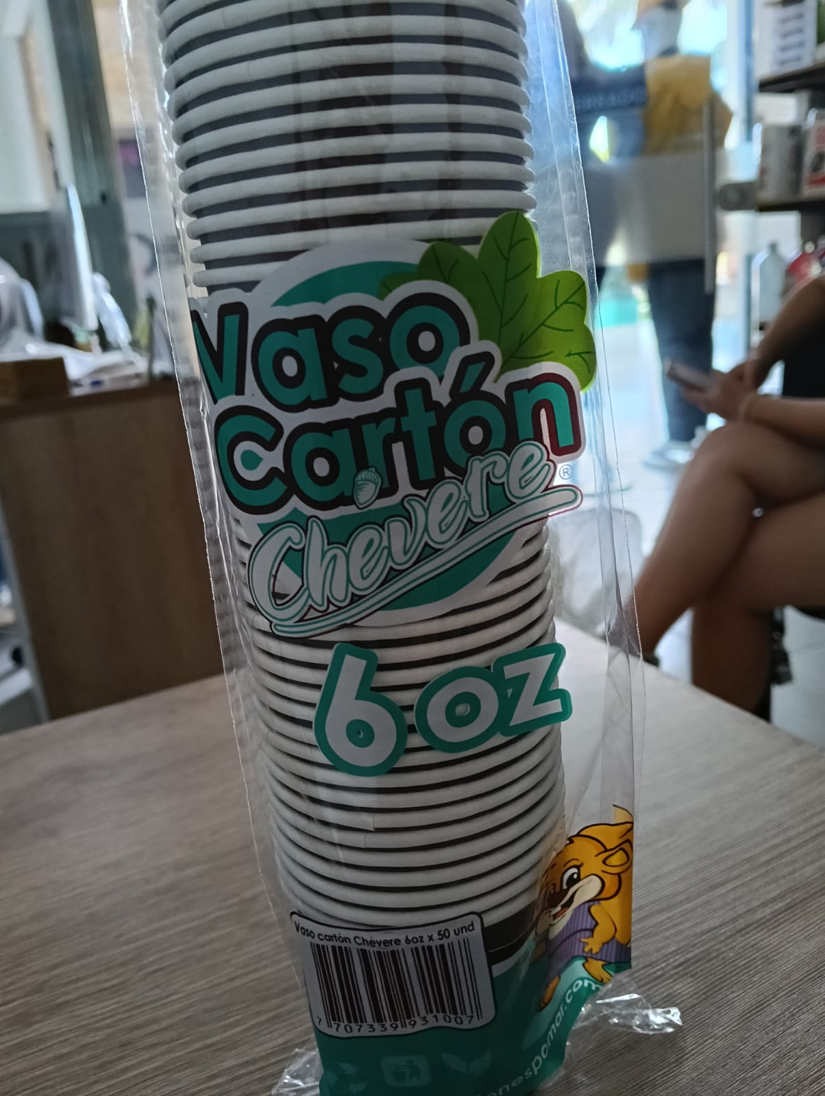 VASO DE CARTON 6 ONZAS
