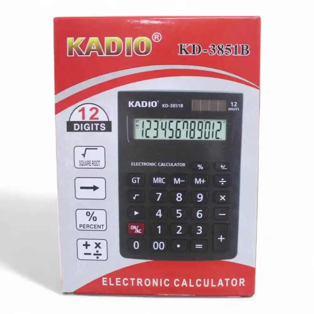CALCULADORA 12 DIGITOS KADIO