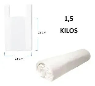 BOLSA DE MANIJA  BLANCA 1.5K