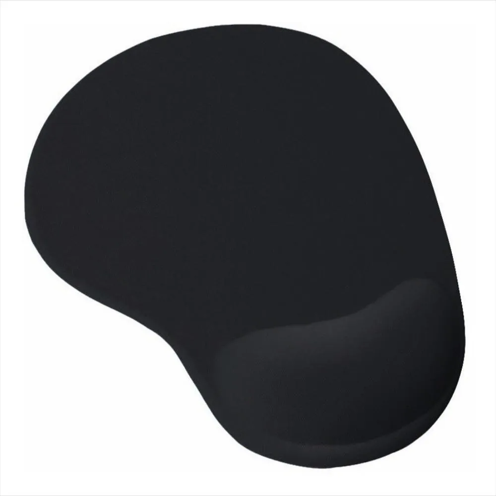 PAD MOUSE NEGRO EN SILICONA DISEÑO ERGONOMICO
